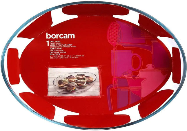 Secret de Gourmet - Plat de cuisson ovale - Verre transparent - 35 x 25 cm