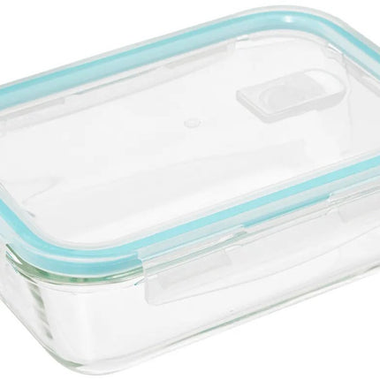 5Five Boîte de conservation avec couvercle - verre - hermétique - avec clips - 21 x 15 x 7 cm - 1180 ml