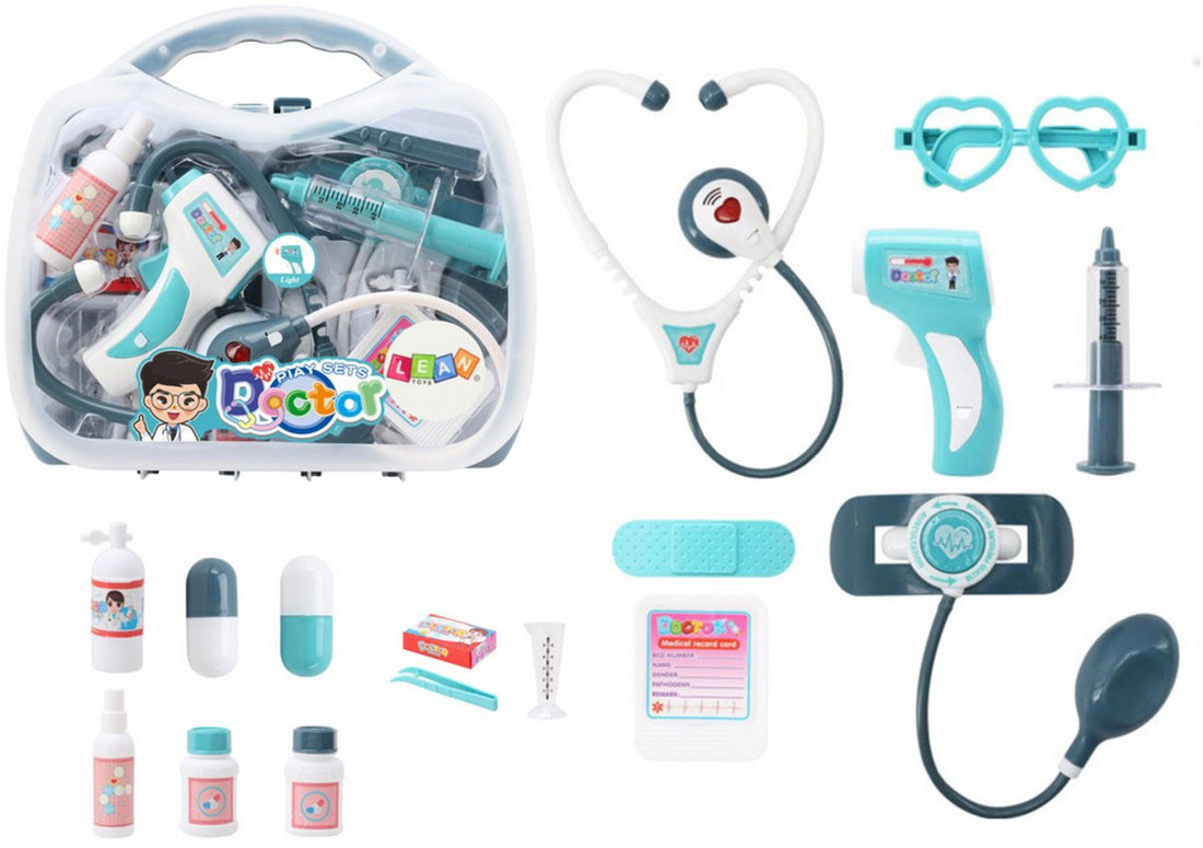 Toy Doctor's Trolley Blue - With Light and Sound - Complete Doctor's Set for Kids - Doctor's Set - Toy Doctor - Toy Doctor's Set
