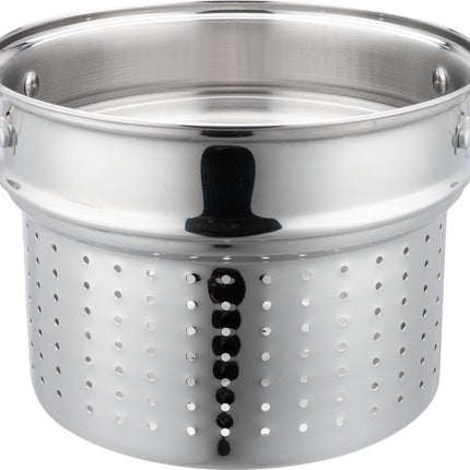 Klausberg 7738 - Faitout avec insert spécial pâtes - 2 pièces - 24 cm - 7,5 litres - acier inoxydable - toutes sources de chaleur