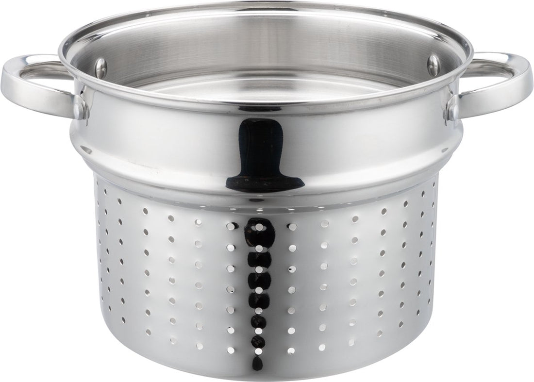 Klausberg 7738 - Pasta pot with insert - 2-piece - 24 cm - 7.5 litre - stainless steel - all heat sources