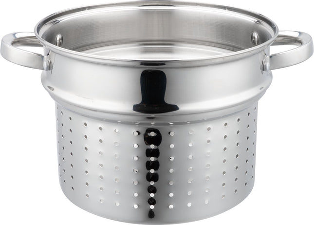 Klausberg 7738 - Faitout avec insert spécial pâtes - 2 pièces - 24 cm - 7,5 litres - acier inoxydable - toutes sources de chaleur