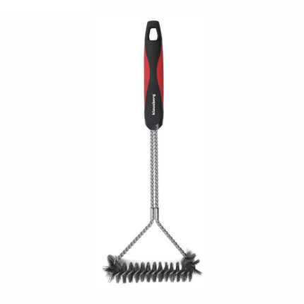 Klausberg KB-7898 Brosse de Nettoyage pour Barbecue – Brosse de Nettoyage pour Barbecue en Acier Inoxydable avec Poils Robustes et Manche en Plastique – Brosse de Nettoyage Barbecue – Brosse BBQ – Convient à Tous les Barbecues (y compris Kamado / Weber)