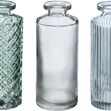 Vase en verre SINGLE, lot de 3