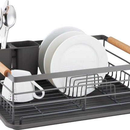 Kinghoff 1729 - Égouttoir - métal - avec égouttoir à couverts amovible