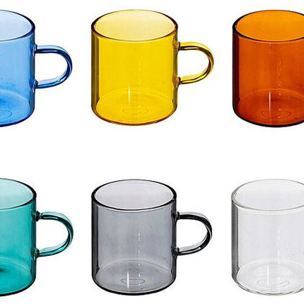 Atmosphera - Coffret de 6 tasses - Mia - Coloré - 10cl