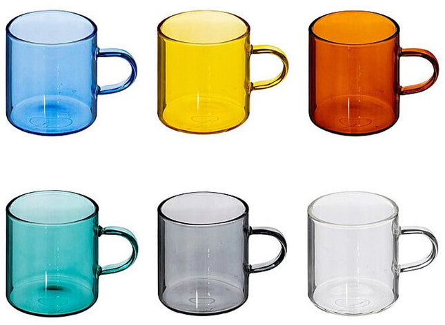 Atmosphera - Coffret de 6 tasses - Mia - Coloré - 10cl