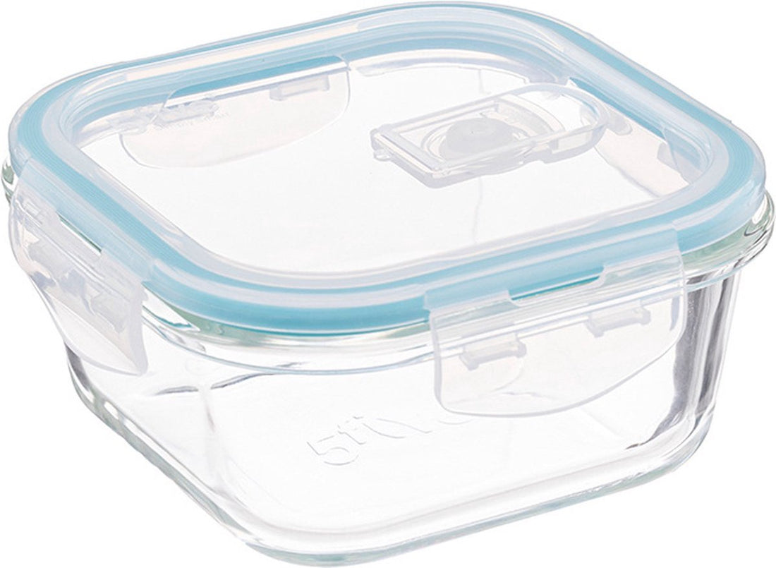 5Five Glas-Lunchboxen – 2er-Set – 330 ml – 12 x 12 x 6,5 cm