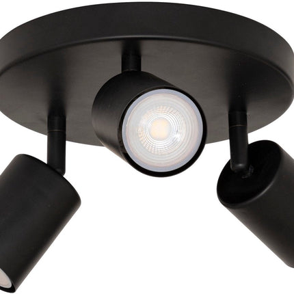 Atmosphera Vico Plafonnier - Ø20xH14cm - Noir
