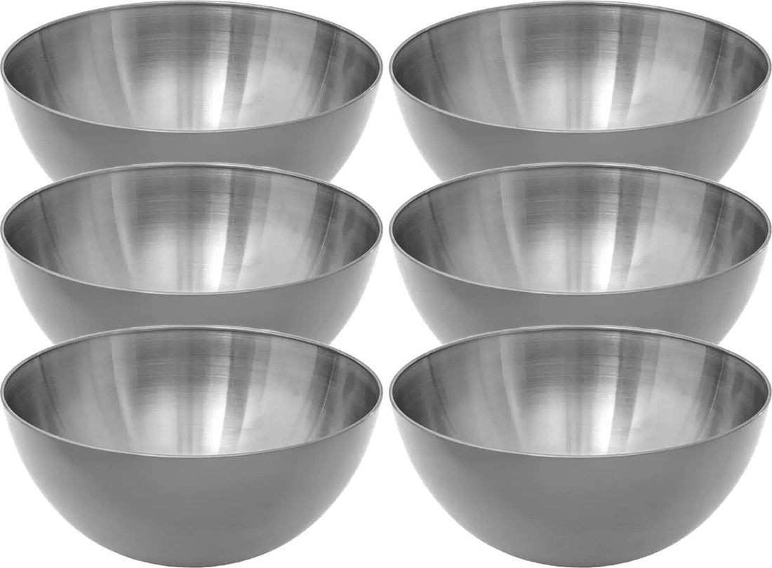 Secret de Gourmet - Small Bowls/Dishes - Set of 6 - Stainless Steel - D13 cm