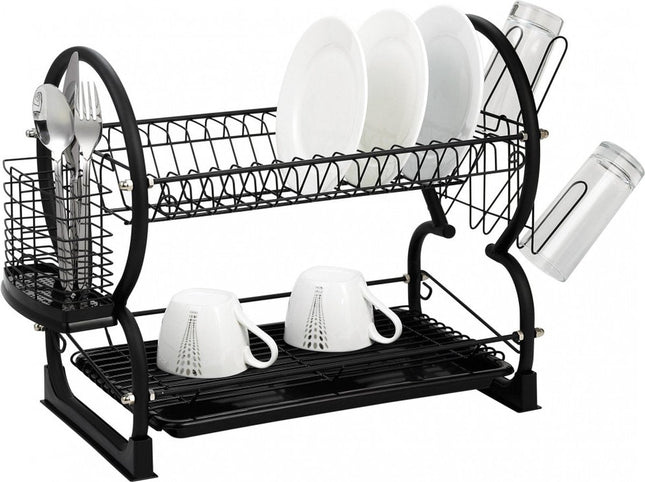 Kinghoff 1500 - Égouttoir à vaisselle - noir