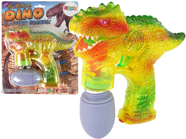 Machine à bulles Dinosaures - Avec liquide à bulles en forme d'œuf - Jouet d'extérieur - Souffleur de bulles - Machine à bulles - Dino - Dinosaure