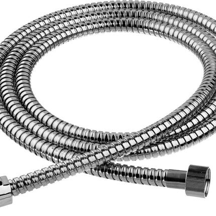 5Five Tuyau de douche - Acier inoxydable - 200 cm - avec raccord - salle de bain