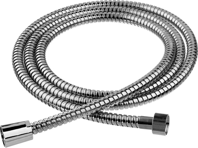 5Five Tuyau de douche - Acier inoxydable - 200 cm - avec raccord - salle de bain