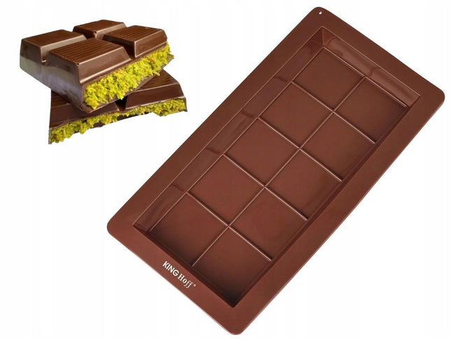 Moule à Chocolat en Silicone Dubai - Moule en Silicone 25×13,5 cm - Barre Dubai, Moule de Cuisson, Barre Chocolatée