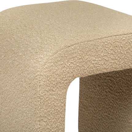 Atmosphera Sevi Pouf – Bouclé – Beige