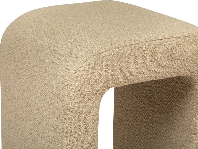 Atmosphera Sevi Pouf – Bouclé – Beige