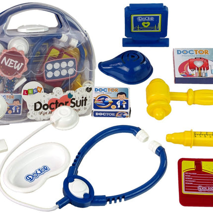 Lean Toys Mallette Docteur - Ensemble de Jouets de Médecin avec Stéthoscope et Seringue - Jeu de Rôle Éducatif pour Enfants à Partir de 3 Ans - Docteur Jouet