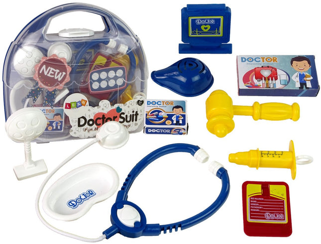 Lean Toys Mallette Docteur - Ensemble de Jouets de Médecin avec Stéthoscope et Seringue - Jeu de Rôle Éducatif pour Enfants à Partir de 3 Ans - Docteur Jouet