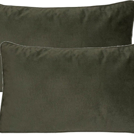 Atmosphera Banc/coussins décoratifs Sophia - 2 pièces - 30 x 50 cm - polyester avec fermeture éclair