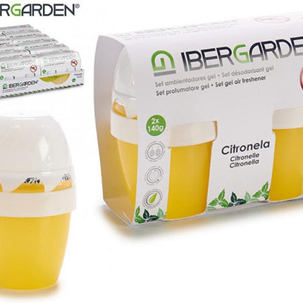 Ibergarden Luchtverfrisser Citronella 14 X 9,5 Cm Geel 2 Stuks