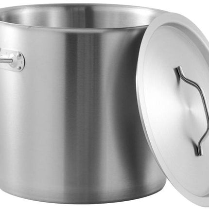 Kinghoff Casserole 17 litres - Ø28cm - Compatible toutes sources de chaleur (dont induction) - Marmite à soupe - Marmite à vapeur - XXL - Grande casserole