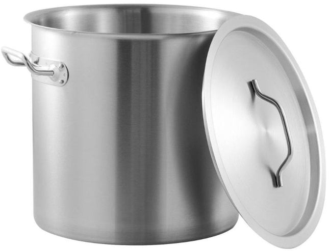 Kinghoff Casserole 17 litres - Ø28cm - Compatible toutes sources de chaleur (dont induction) - Marmite à soupe - Marmite à vapeur - XXL - Grande casserole