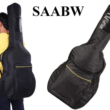 Housse de guitare acoustique résistante aux intempéries avec sangles réglables - étui de guitare - sac à dos de guitare