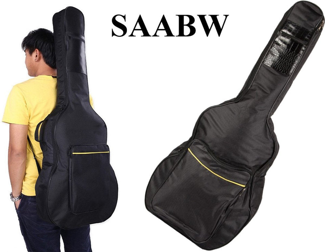 Weather-resistant acoustic guitar bag with adjustable straps - guitar case - guitar backpack
