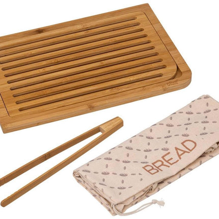 Planche à découper le pain avec accessoires bambou 40x27cm - 5 five simply smart
