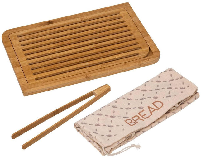 Planche à découper le pain avec accessoires bambou 40x27cm - 5 five simply smart