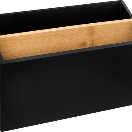 5Five porte-revues/range-revues noir - 25 x 9 x 16 cm - bois