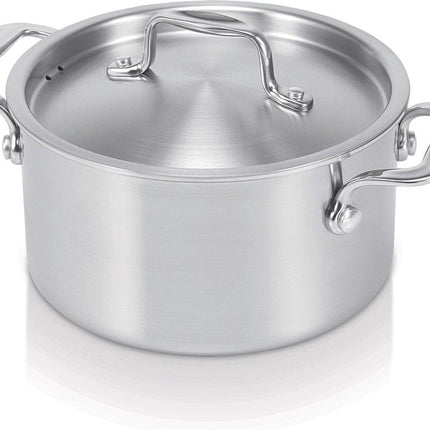 Alva Chef Tri-ply Kookpan - met de Deksel - 16 cm