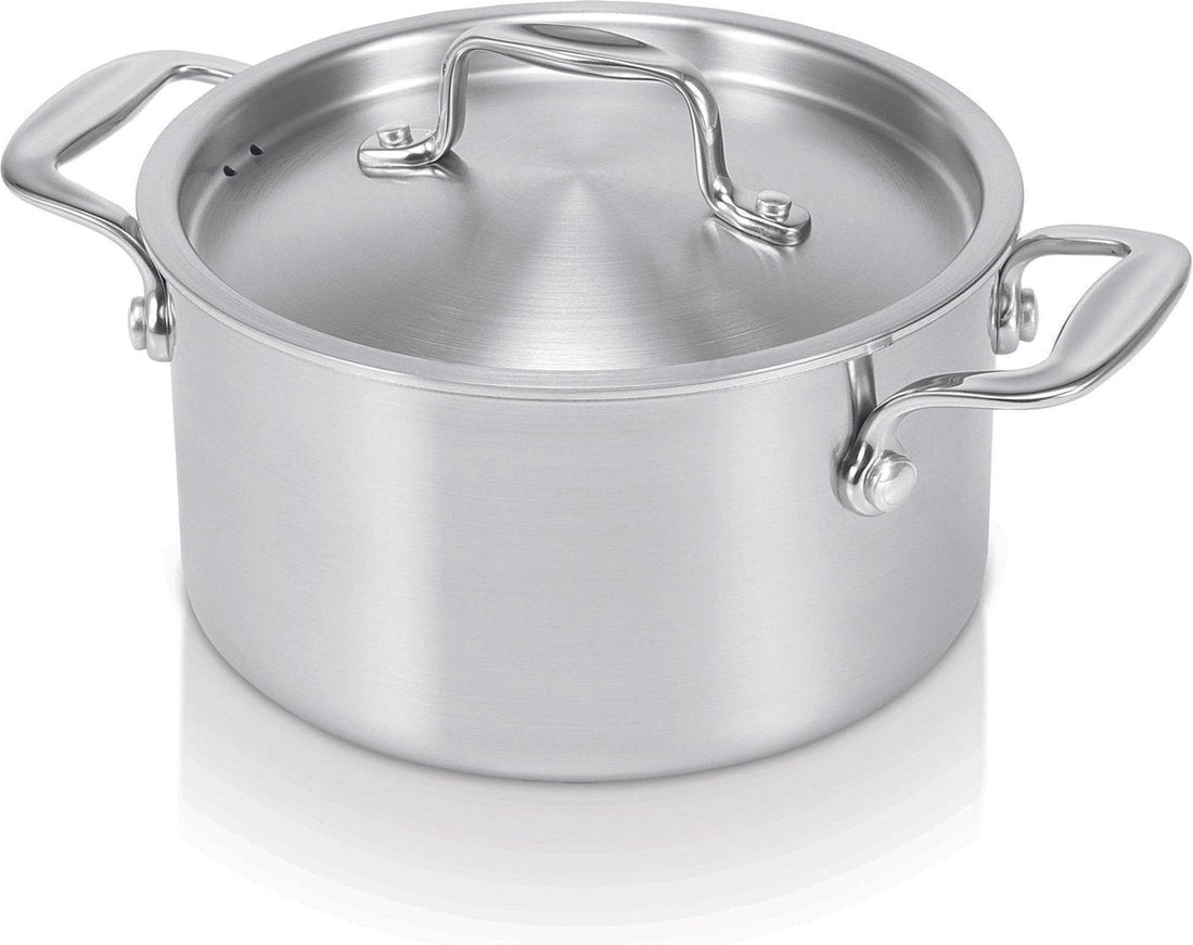 Alva Chef Tri-ply Saucepan - with Lid - 16 cm