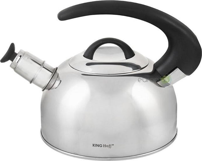 Kinghoff 3250 - Bouilloire sifflante - Inox - 2,3 litres
