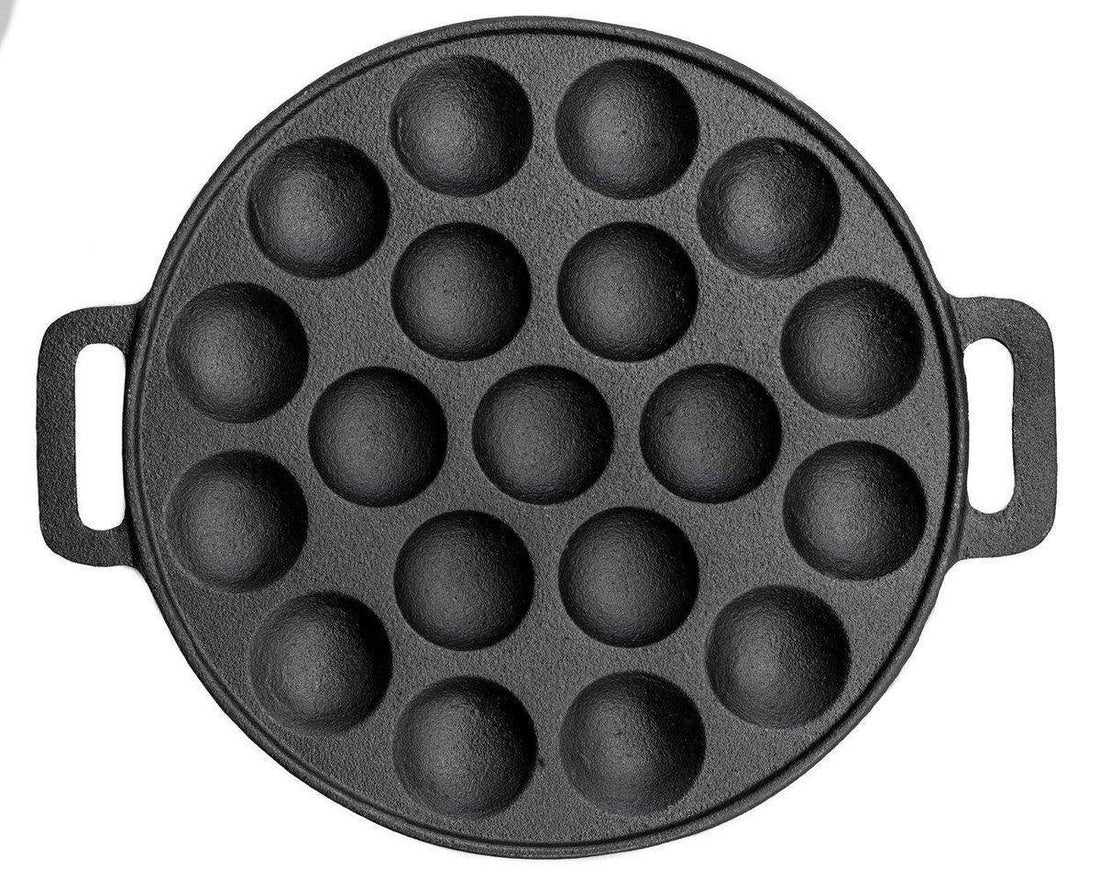 Gietijzeren poffertjespan Ø 24 cm – bakt 19 poffertjes tegelijk – foto 2
