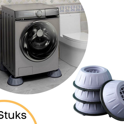 Wasmachine Demper - Trillingsdemper - Anti Slip Trilmats - Schokdemper - 4 Stuks Anti Tril Poten -