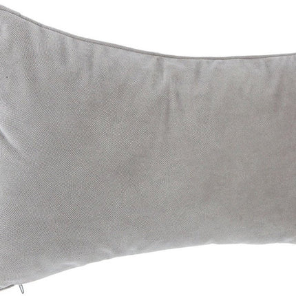 Atmosphera Banquette/coussins décoratifs salon Sophia - 30 x 50 cm - Gris argenté - polyester - avec fermeture éclair