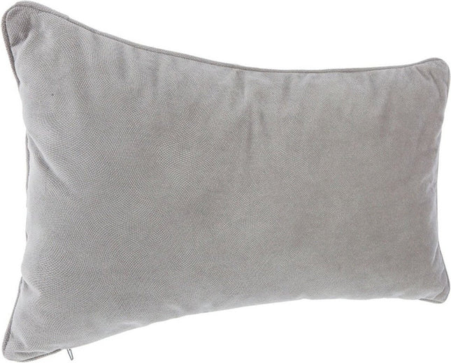 Atmosphera Banquette/coussins décoratifs salon Sophia - 30 x 50 cm - Gris argenté - polyester - avec fermeture éclair