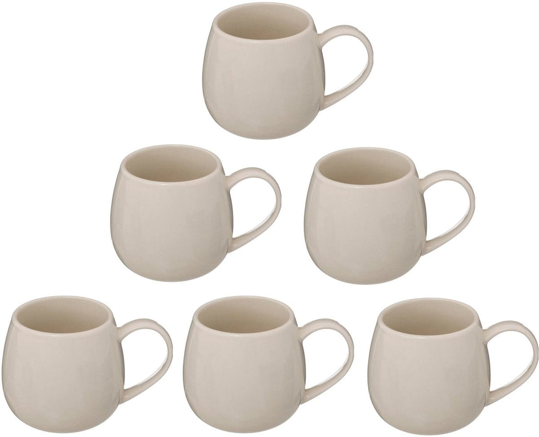 Set aus 6 Kaffeetassen 30 cl - Weiß - Newbone - Mit Henkel - Stilvoll und Langlebig