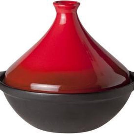 Cosy&Trendy Tajine zwart-rood - fireproof - Ø 31 cm