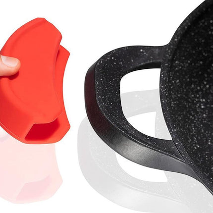 CUILINA Poêle à paella 40 cm – Revêtement marbre – pour Induction et tous feux
