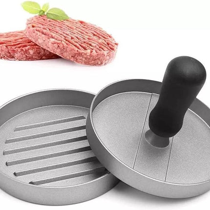 myHousehold - Presse à hamburger professionnelle - Acier inoxydable - Revêtement antiadhésif - Appareil à hamburgers - Presse à hamburger