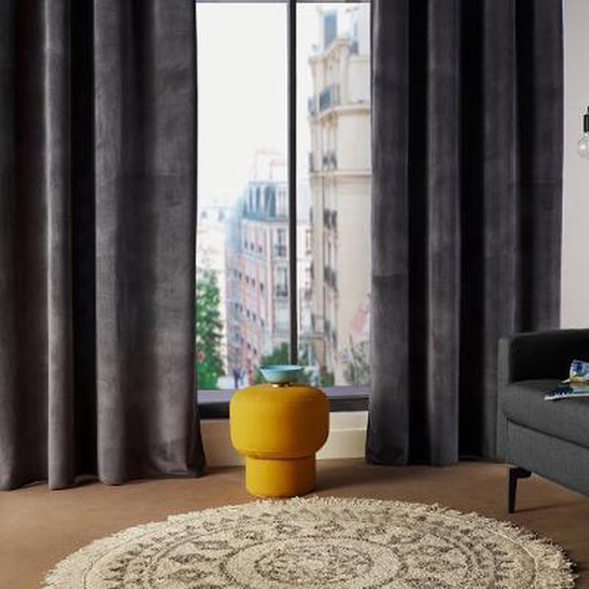 Atmosphera Rideau 260x140cm - Prêt à poser à œillets - Gris foncé