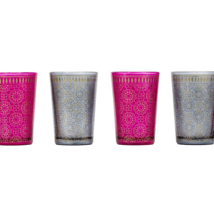 Verres à thé marocains avec motifs, lot de 6