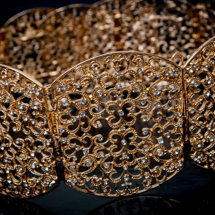 Ceinture ovale dorée