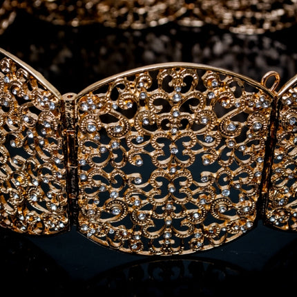Ceinture ovale dorée