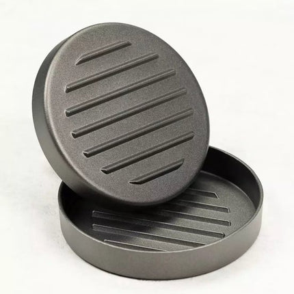 Kinghoff Presse à Hamburger - Aluminium - Ø12 cm - Antiadhésive et à Motif Cannelé - Modèle KH1740