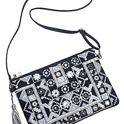 Pochette noire/blanche