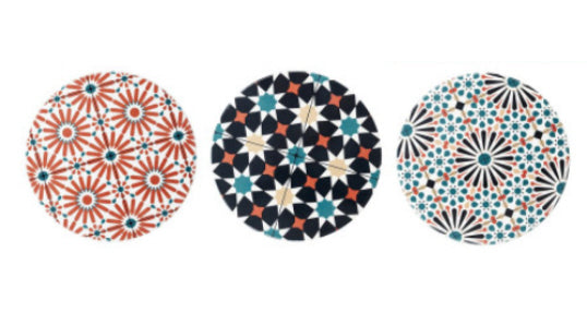 Sous-verre en mosaïque de céramique